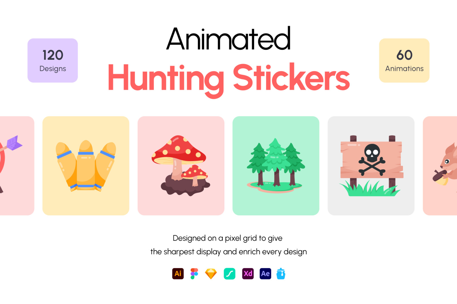 Animated Hunting Stickers