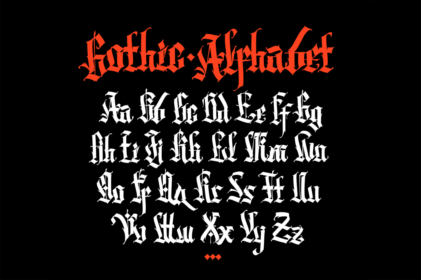 Gothic letters - 11 Gothic letters - 11