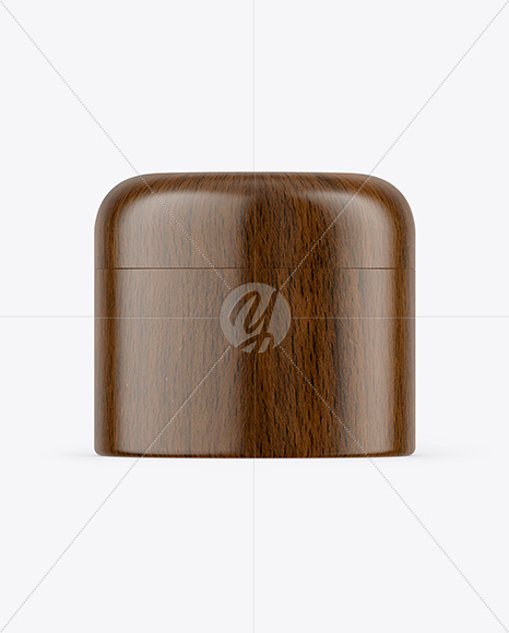 Dark Wood Tin Can Mockup