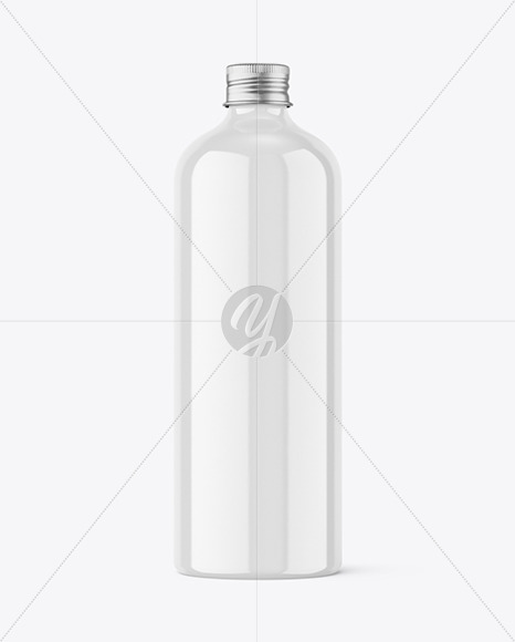 Glossy Bottle Mockup