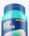 Glossy Pills Jar Mockup