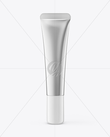 Glossy Metallic Tube Mockup