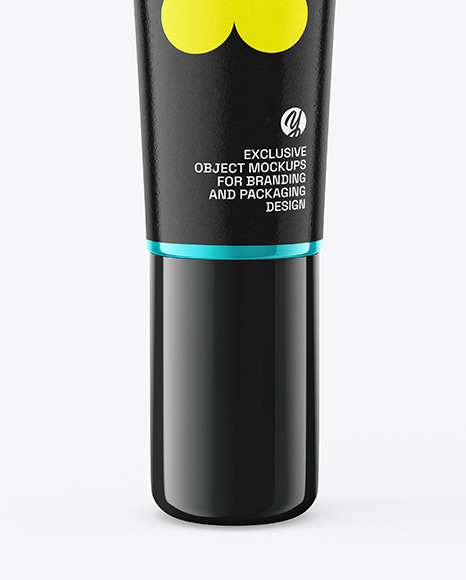 Glossy Metallic Tube Mockup