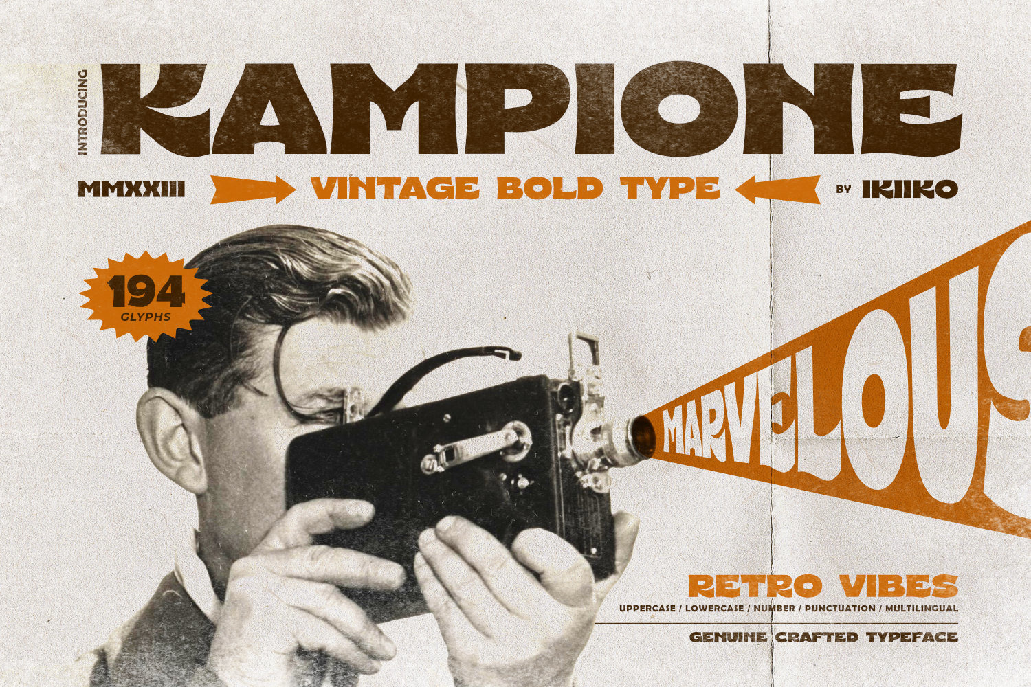 Kampione - Vintage Bold Type