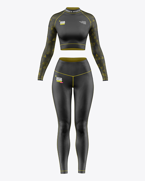 Women's Fitness Kit Mockup