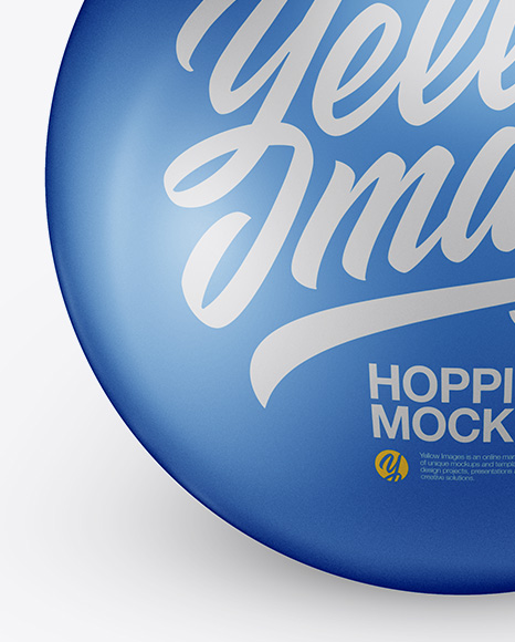 Metallic Hopper Ball Mockup