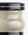 Clear Glass Jar with Horseradish Mockup