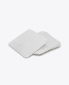 Stack of Paper Beverage Coasters Mockup