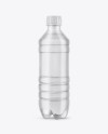 Clear PET Water Bottle Mockup Clear PET Water Bottle Mockup