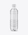 Clear PET Water Bottle Mockup