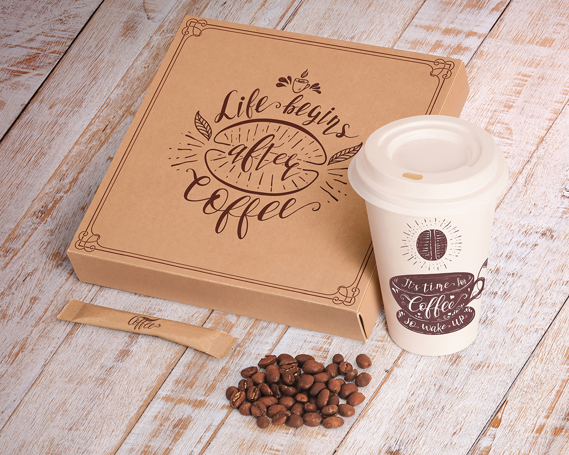 Set of Quotes for coffee. Lettering. Set of Quotes for coffee. Lettering.