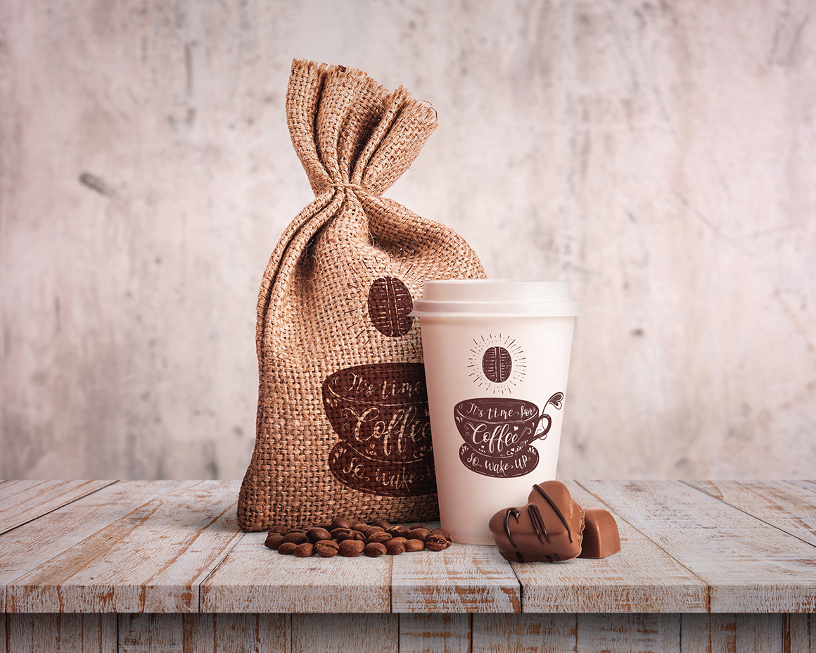 Set of Quotes for coffee. Lettering. Set of Quotes for coffee. Lettering.
