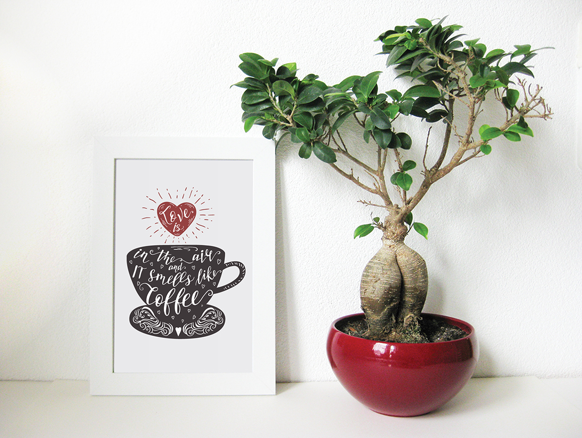 Set of Quotes for coffee. Lettering. Set of Quotes for coffee. Lettering.