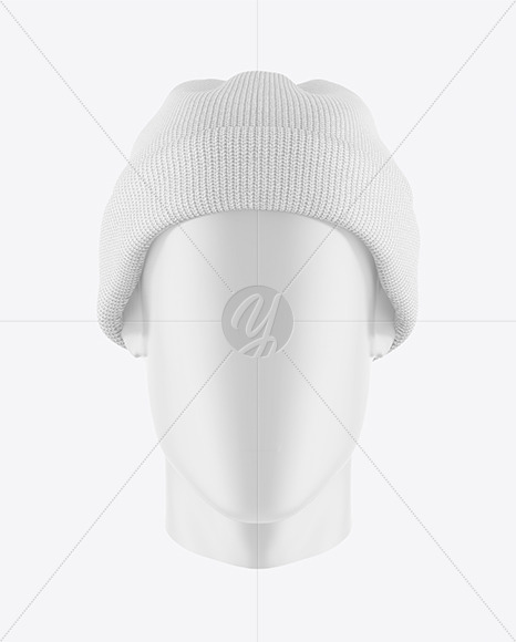 Winter Hat Mockup - Front View