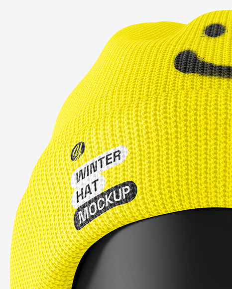 Winter Hat Mockup - Front View