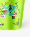 Metallic Cup With Straw Mockup