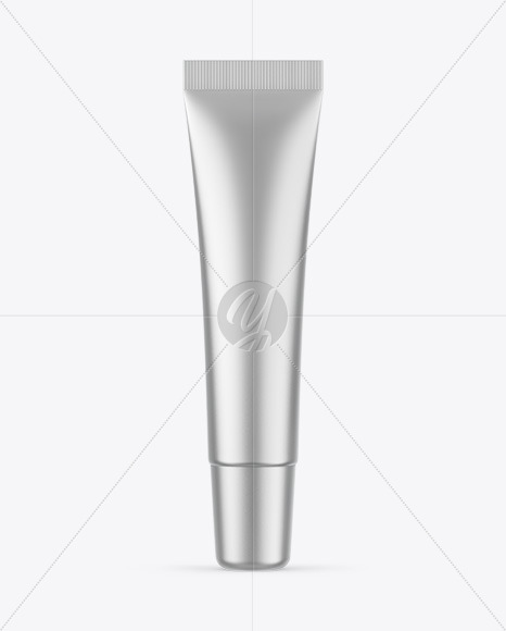 Matte Metallic Cosmetic Tube Mockup