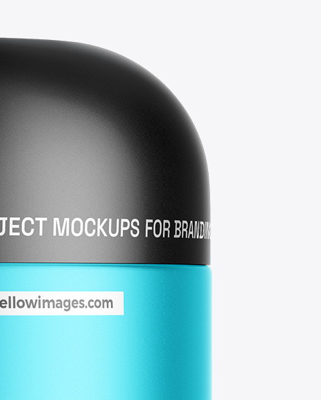 Matte Metallic Cosmetic Jar Mockup