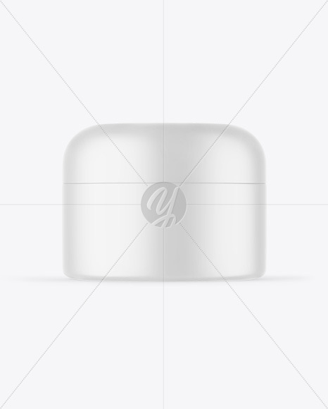 Matte Cosmetic Jar Mockup