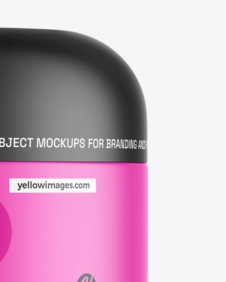 Matte Cosmetic Jar Mockup