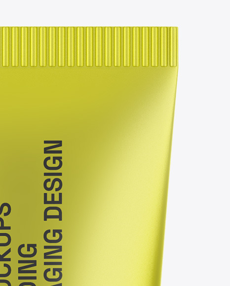 Matte Metallic Cosmetic Tube Mockup