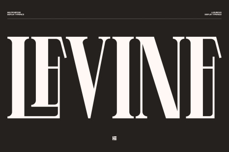 Levine Font - Display type