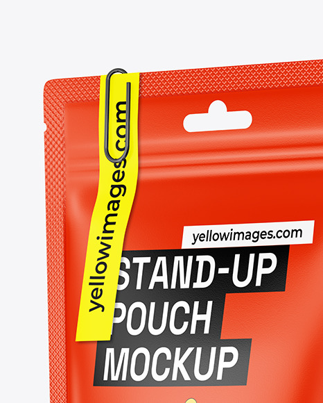 Matte Stand up Pouch Mockup