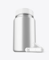 Metallic Pills Jar Mockup