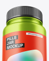 Metallic Pills Jar Mockup