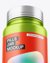 Metallic Pills Jar Mockup