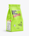 Matte Coffee Bag Mockup - Half Side View