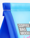 Matte Coffee Bag Mockup - Half Side View