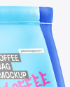 Matte Coffee Bag Mockup - Half Side View