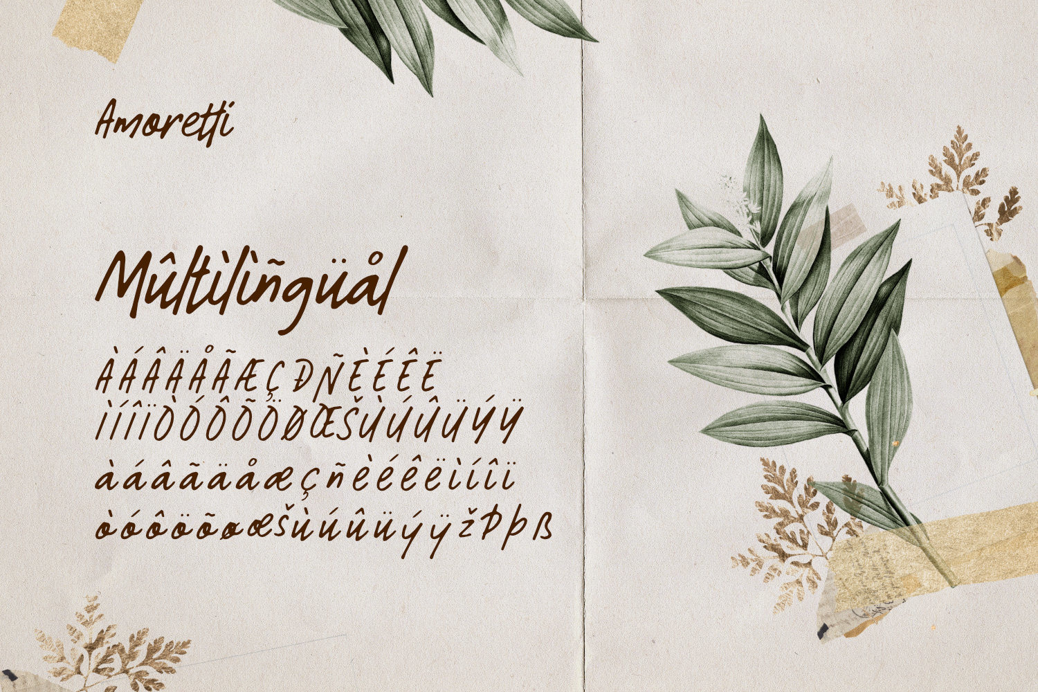Amoretti - Handwriting Type Amoretti - Handwriting Type