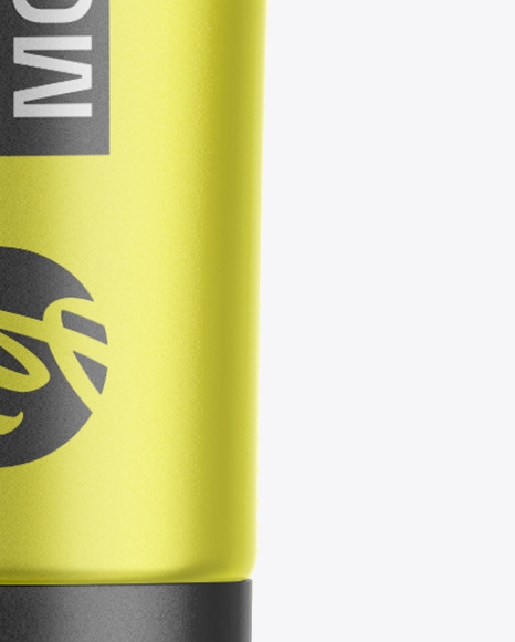 Matte Metallic Cosmetic Tube Mockup
