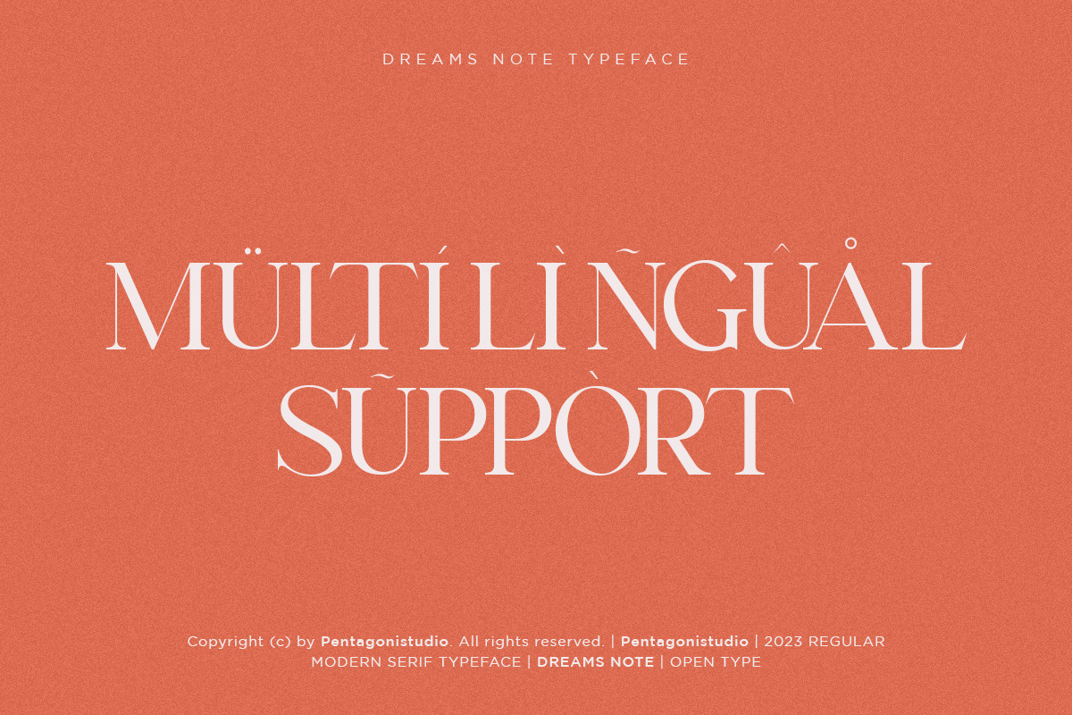 Dreams Note | Family Serif Font Dreams Note | Family Serif Font