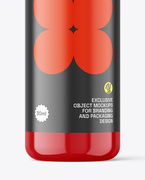 Glossy Cosmetic Bottle Mockup