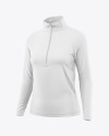 Women’s Zip Sweatshirt Mockup - Half Side View