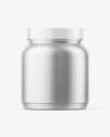 Glossy Metallic Jar Mockup