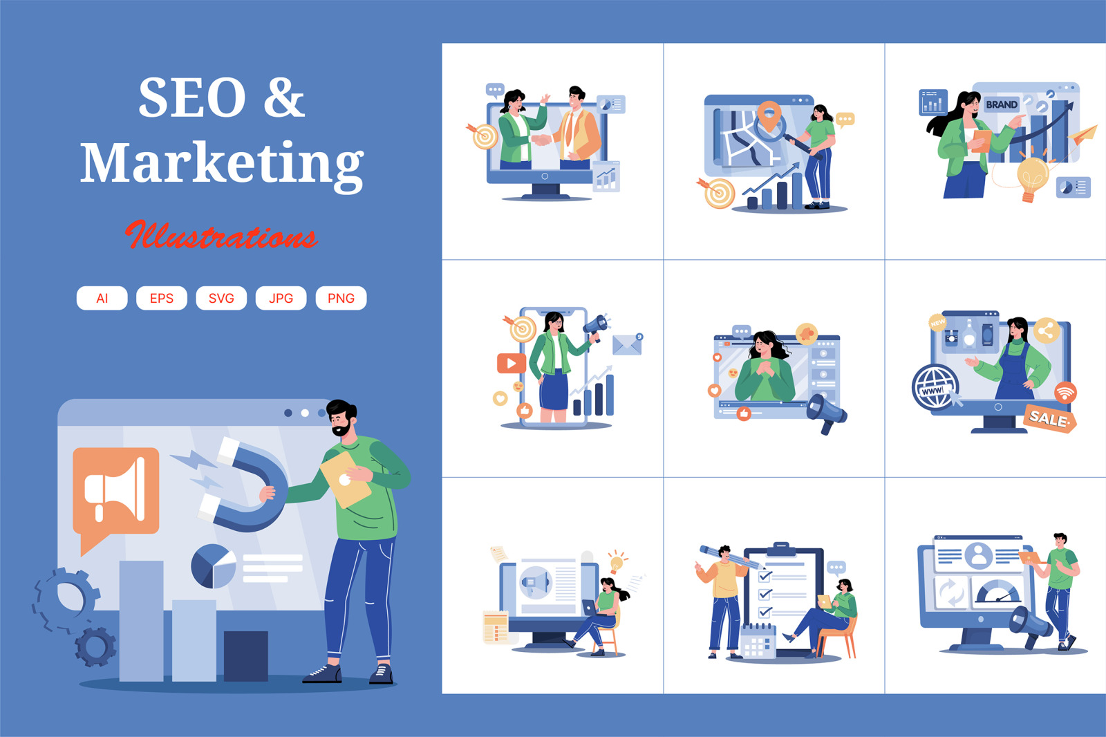 M715_SEO & Marketing Illustration_Part 02 M715_SEO & Marketing Illustration_Part 02