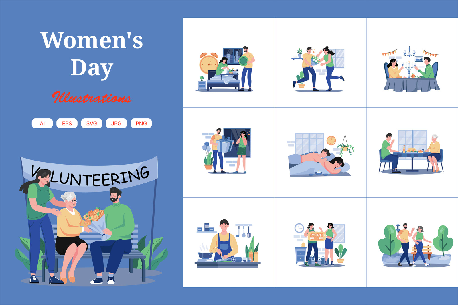M717_Women's Day Illustration_Part 01 M717_Women's Day Illustration_Part 01