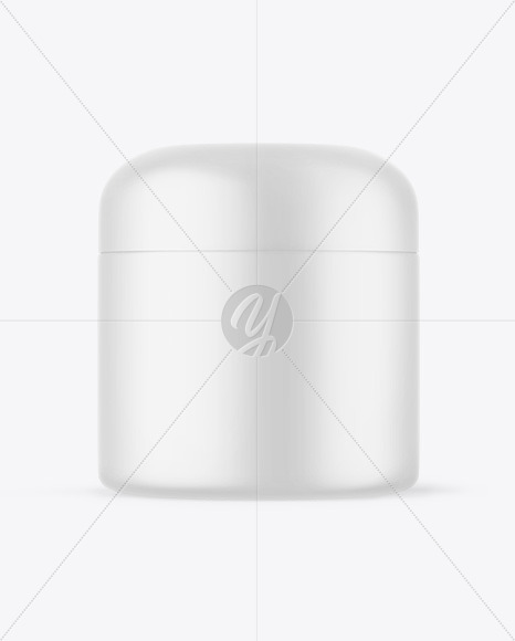 Matte Cosmetic Jar Mockup