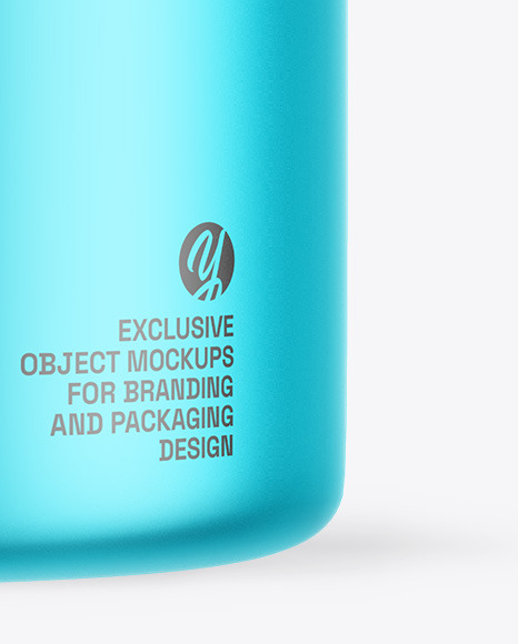 Matte Metallic Cosmetic Jar Mockup