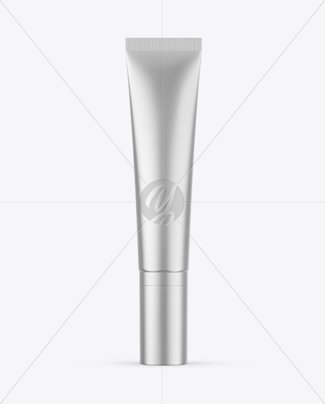 Matte Metallic Cosmetic Tube Mockup