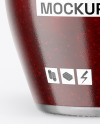 Glass Jar With Raspberry Jam Mockup