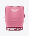 Women&#039;s Sports Bra Mockup - Back View