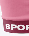 Women&#039;s Sports Bra Mockup - Back View