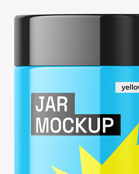 Glossy Jar Mockup