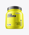 Matte Metallic Protein Jar Mockup