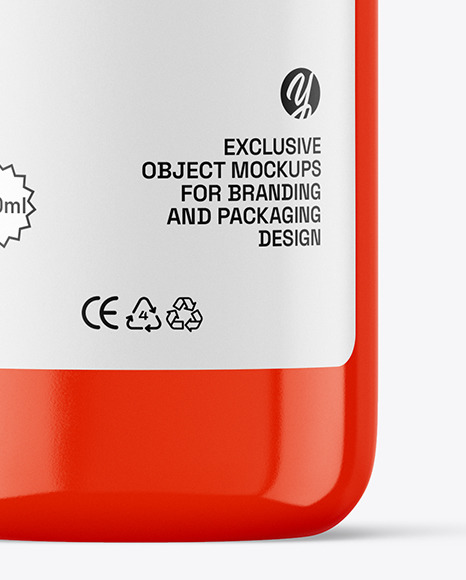 Glossy Plastic Bottle Mockup Glossy Plastic Bottle Mockup